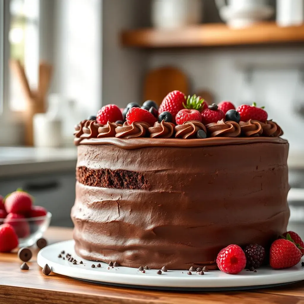 Assembling and Decorating Your Decadent Layer Chocolate Cake