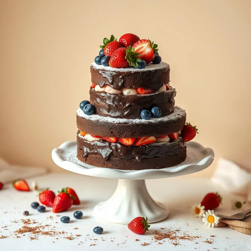 Assembling and Decorating Your Simple Light Chocolate Cake