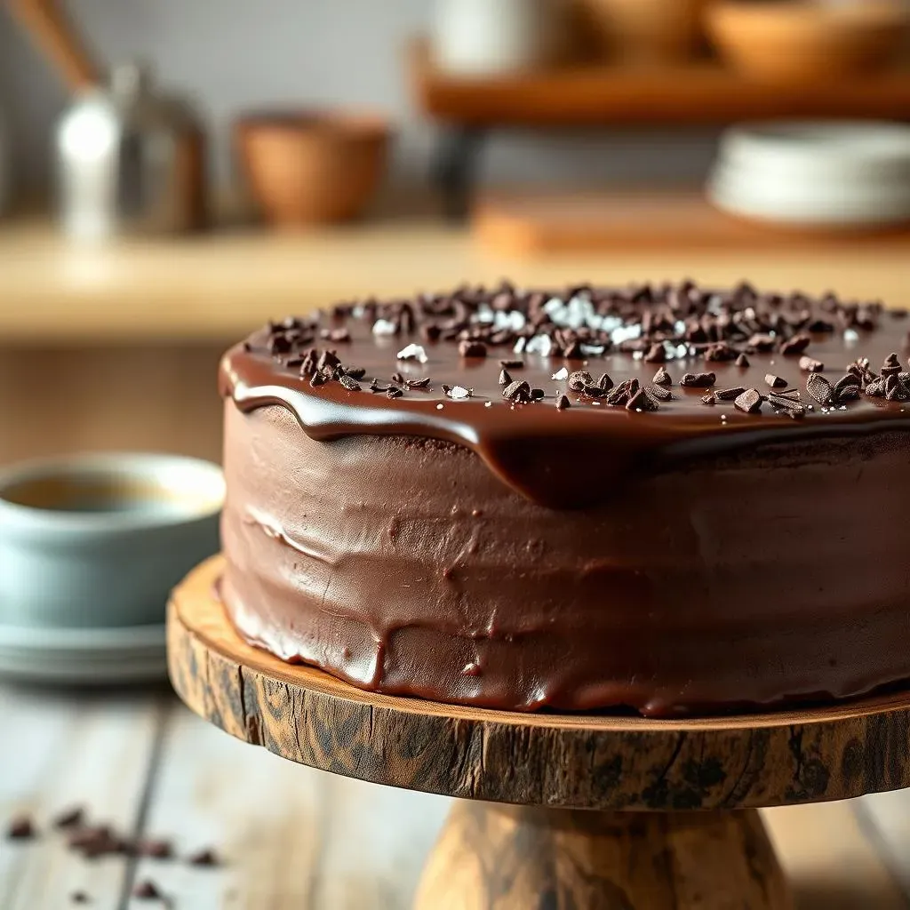 Assembling and Finishing Your Simple Chocolate Truffle Cake