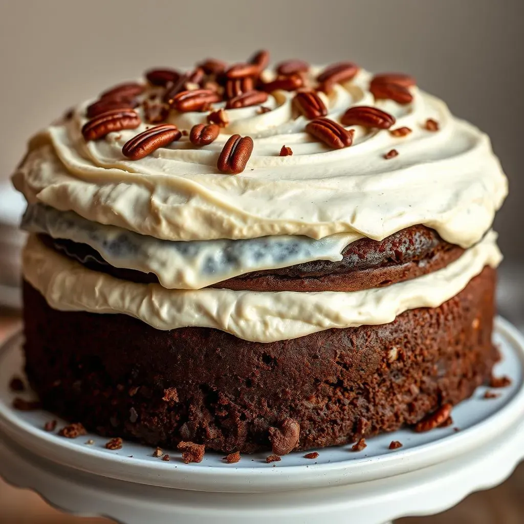 Assembling and Frosting Your Dream German Chocolate Cake