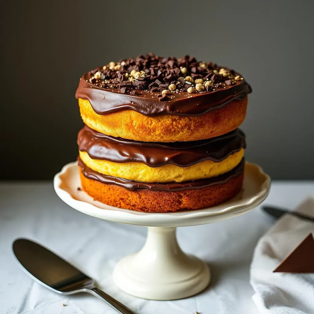 Assembling and Storing Your Yellow Cake with Chocolate Frosting