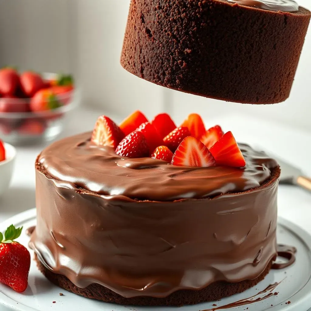 Assembling Your Dream Chocolate Strawberry Cake