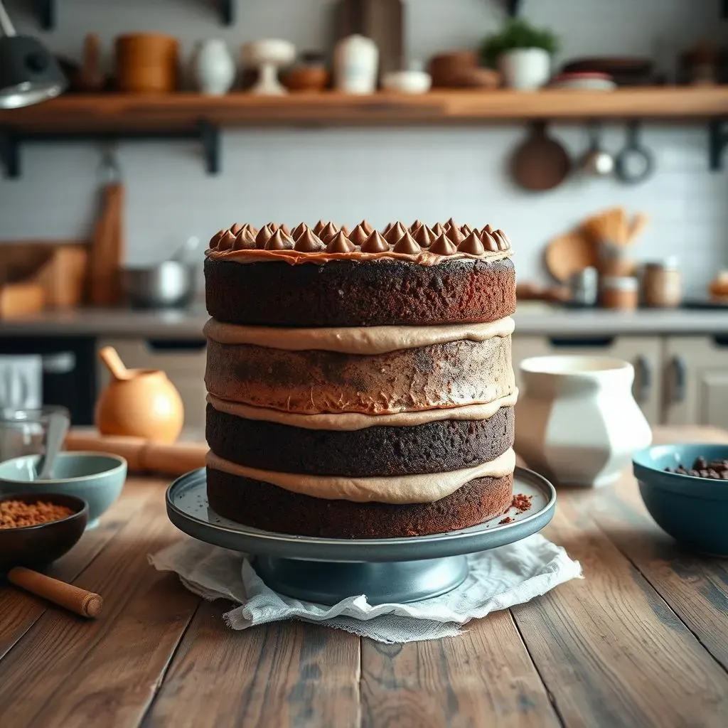 Baking the Perfect 4 Layer Chocolate Cake