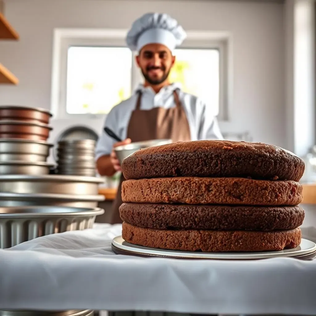 Baking Your Fluffy Layer Chocolate Cake in Different Pans