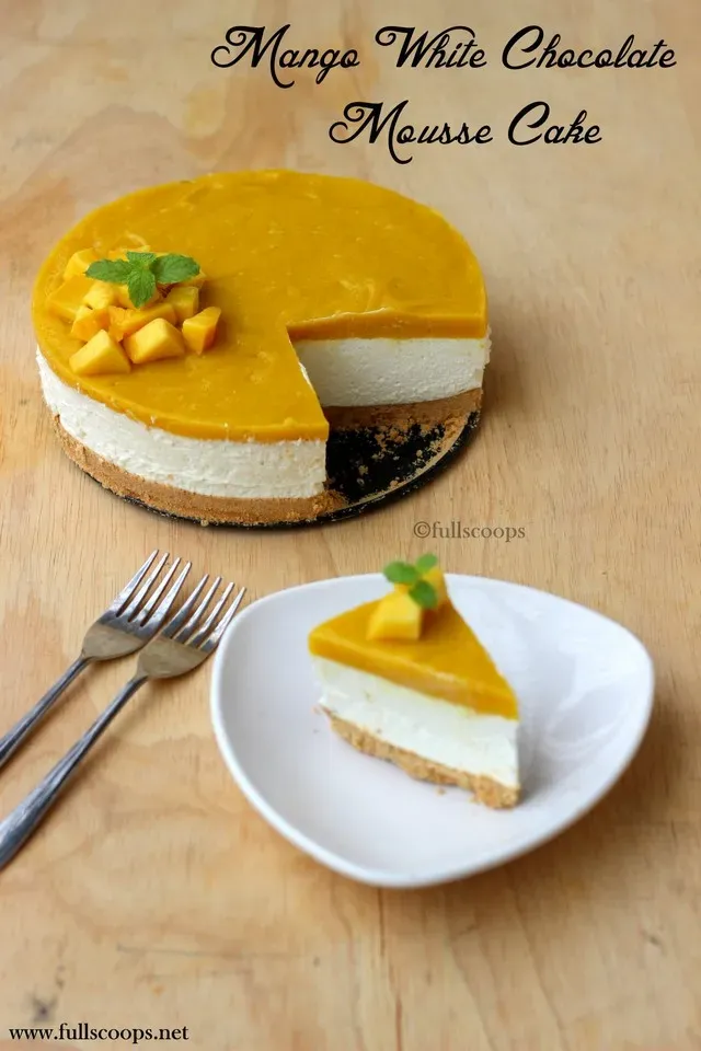 Simple & Decadent chocolate mango mousse cake recipe