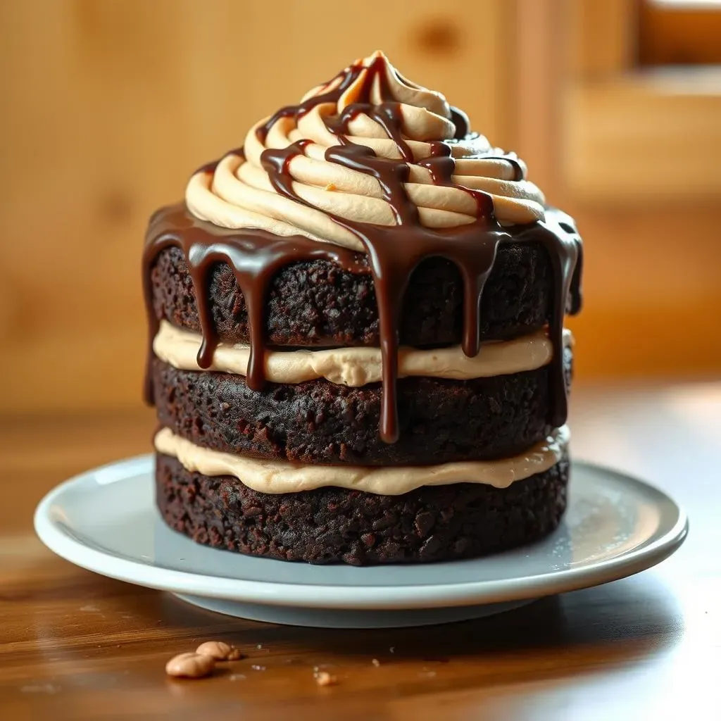 Crafting the Perfect Layers: Chocolate Cake, Peanut Butter Frosting, and Ganache