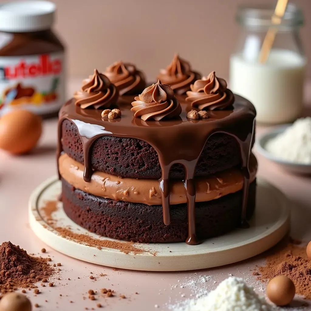 Crafting Your Dream Chocolate Cake with Nutella Filling: Ingredients and Steps