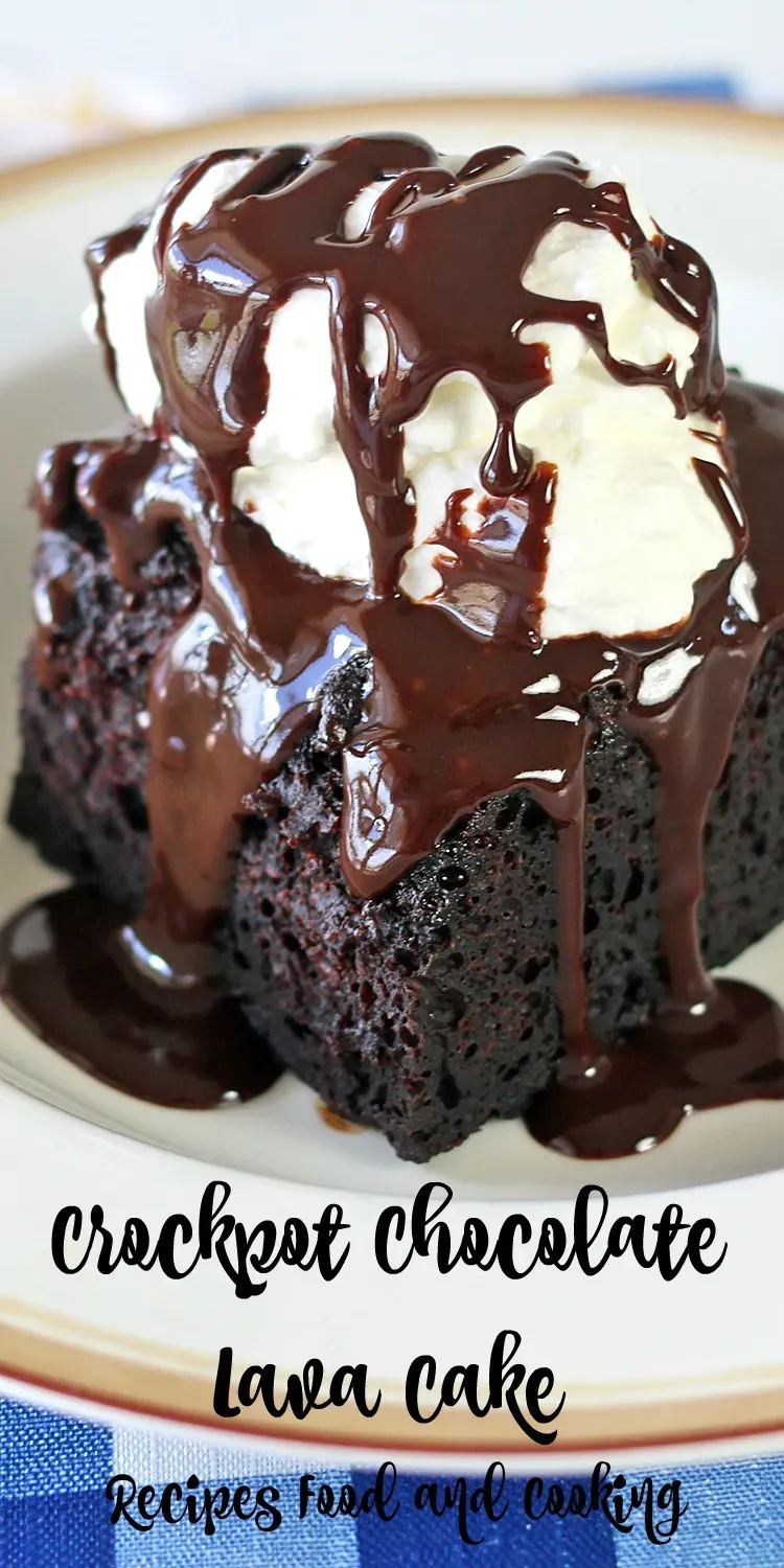 Easy crockpot chocolate lava cake recipe: Decadent