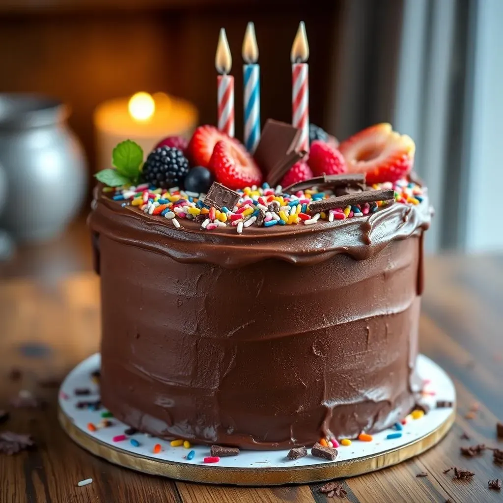 Decorating Your Simple Chocolate Birthday Cake