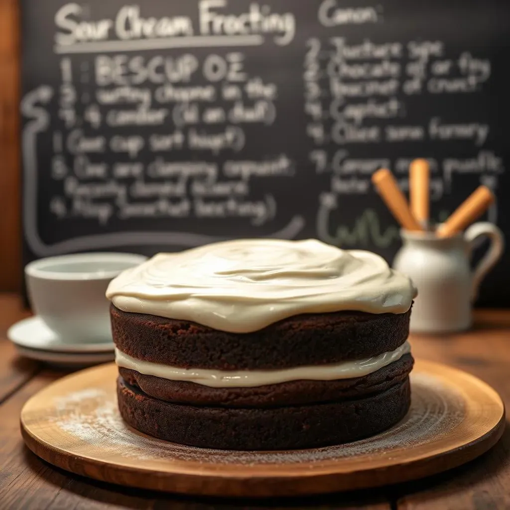 Easy Sour Cream Chocolate Cake Recipe: StepbyStep