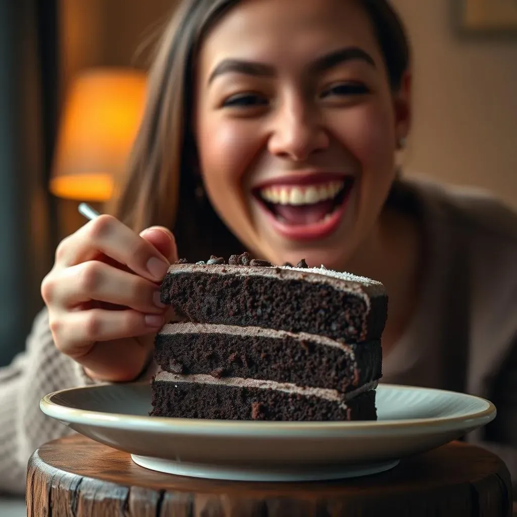 Enjoying Your Delicious Vegan Chocolate Cake Delivery