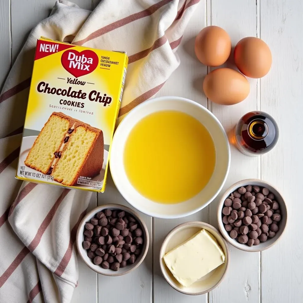 Essential Ingredients for Your Cake Mix Chocolate Chip Cookies