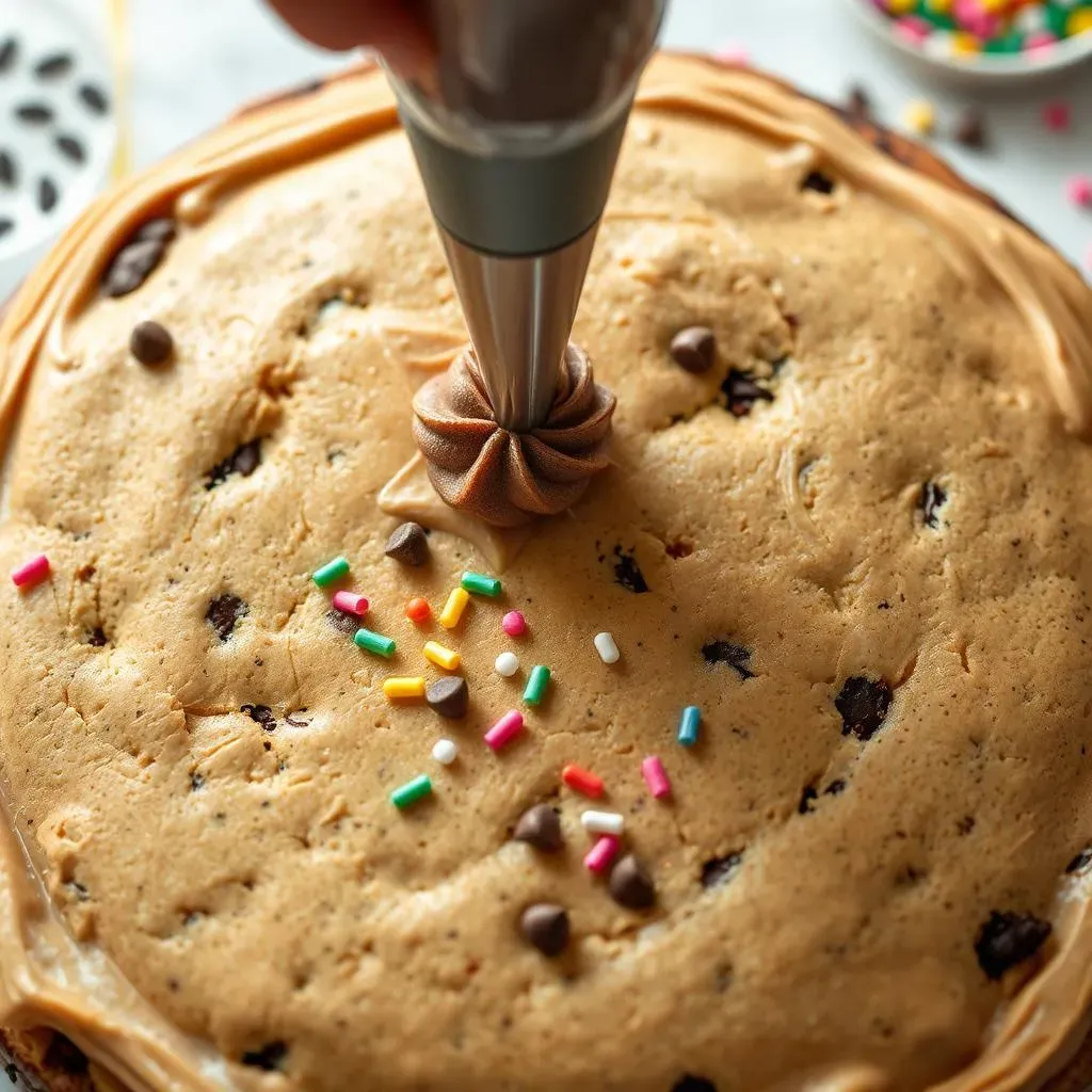 Frosting and Decorating Your Copycat Cookie Cake