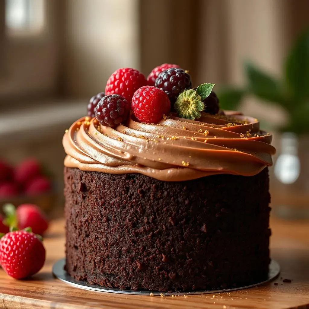 Frosting and Serving Your Simple Chocolate Cake