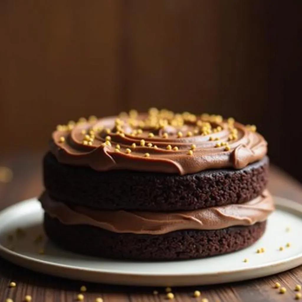 Frosting Your Simple Chocolate Cake