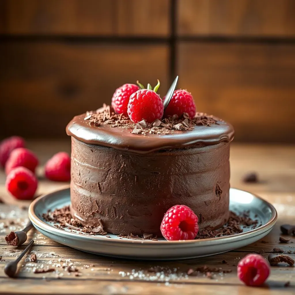 Frosting Your Small Chocolate Cake and Serving Tips