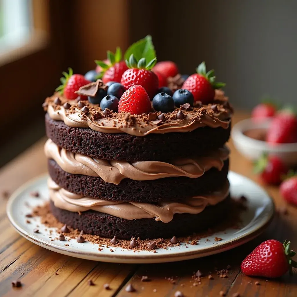 Ultimate Fudge Chocolate Cake with Frosting