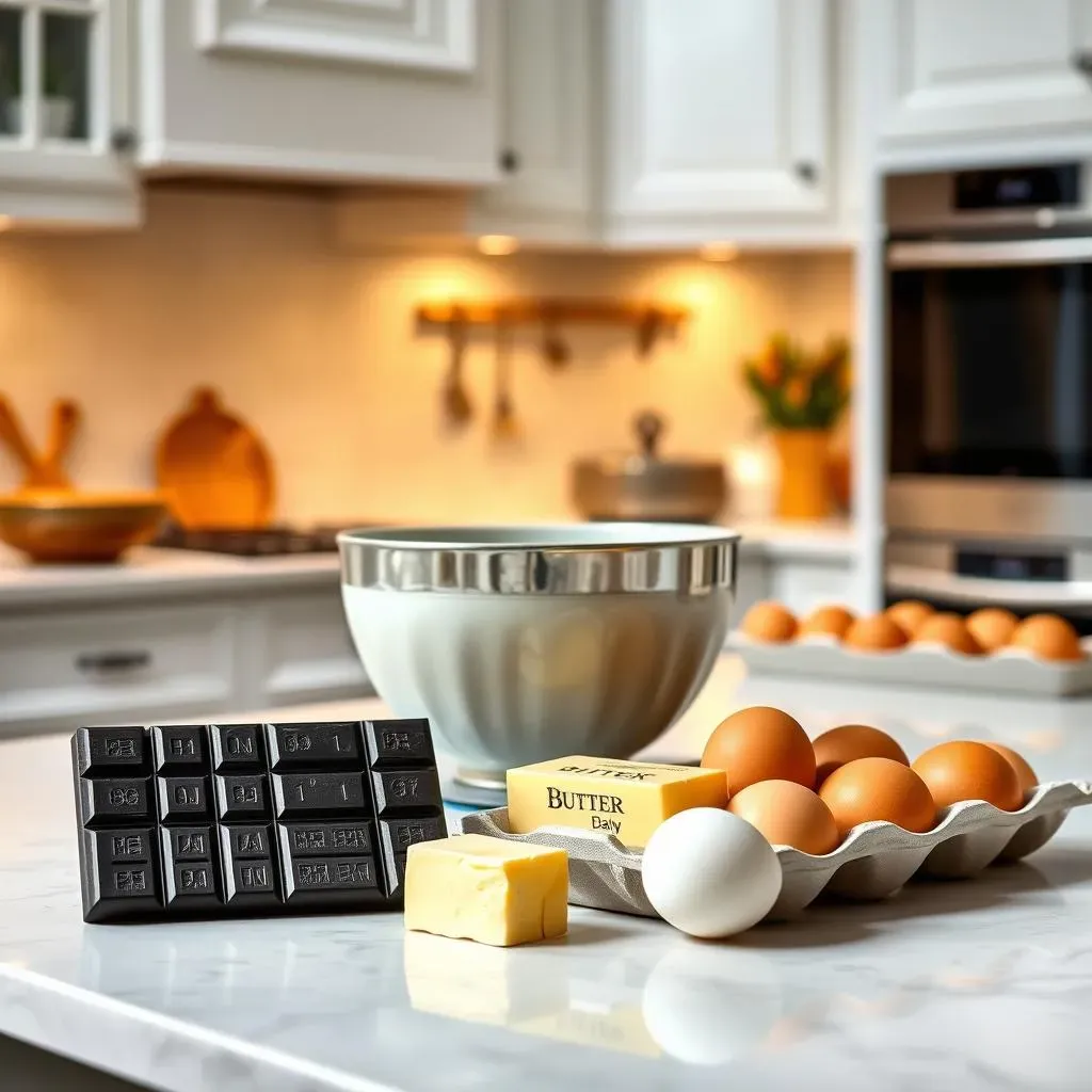 Gathering Your 3 Ingredients for Easy Chocolate Cake