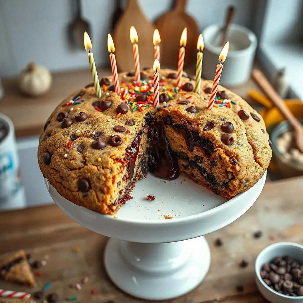 Ultimate Giant Chocolate Chip Cookie Birthday Cake Recipe