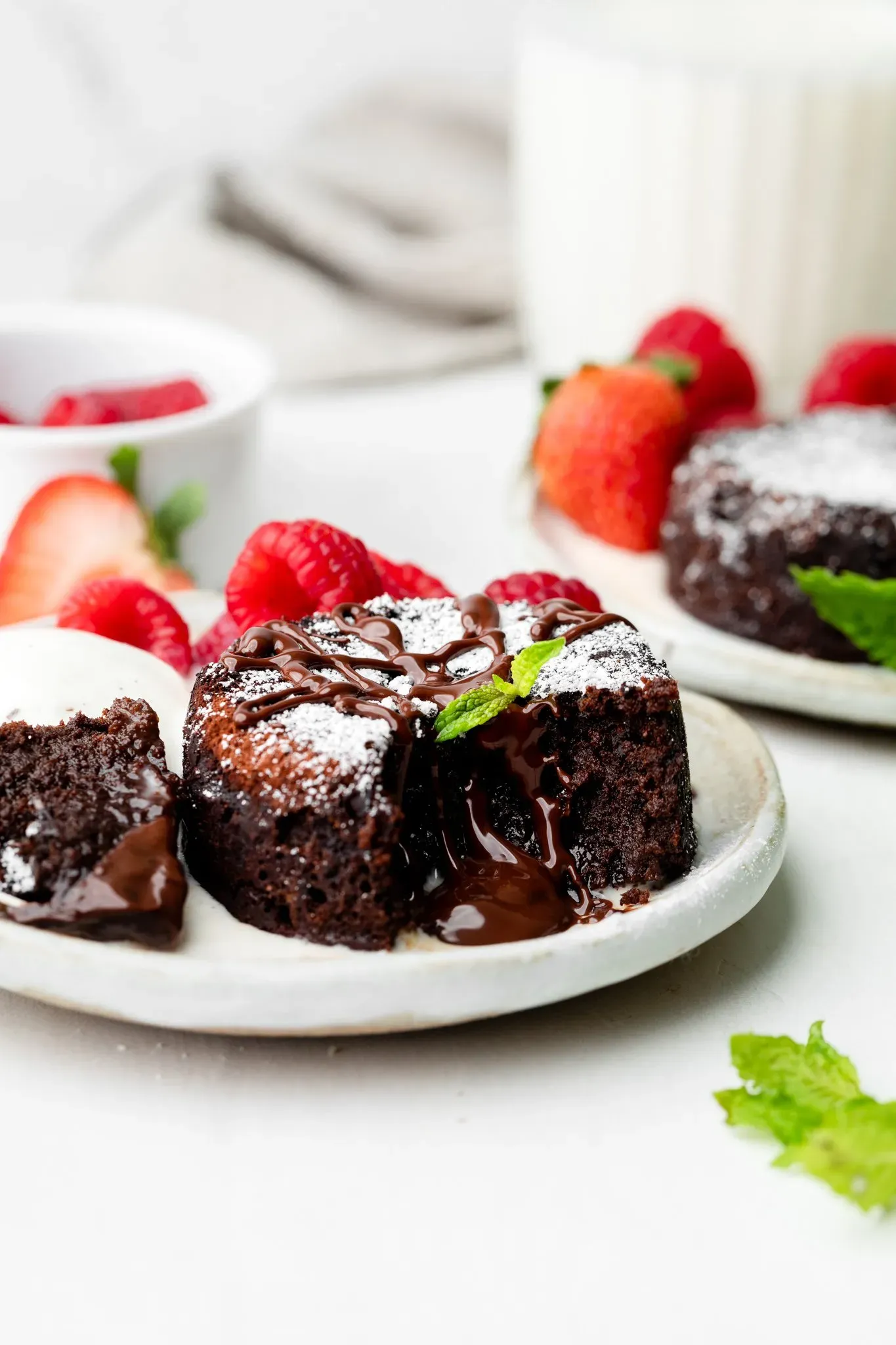 Decadent gluten free chocolate molten lava cake recipe