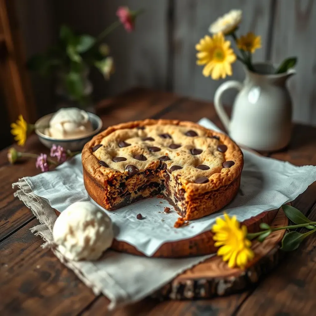 How to Make a Simple Chocolate Chip Cookie Cake