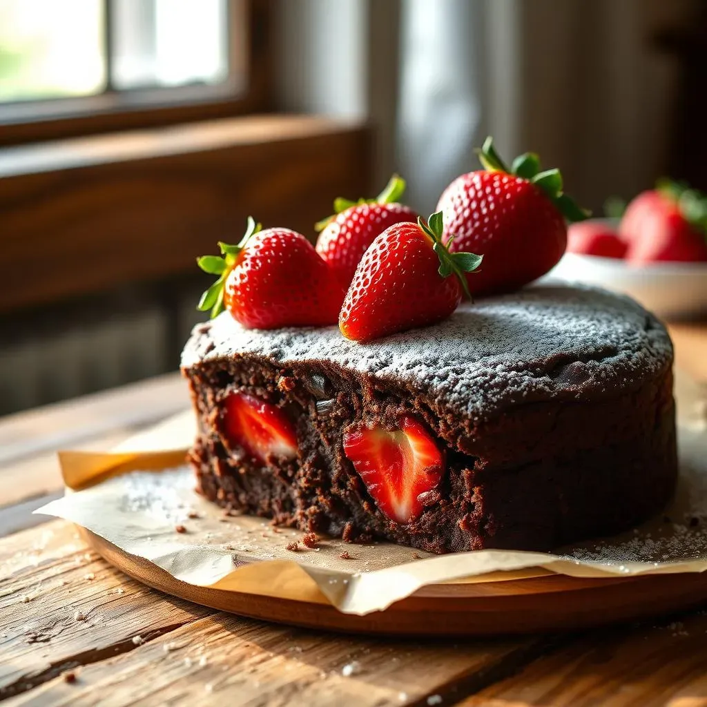 How to Make a Simple Chocolate Strawberry Cake