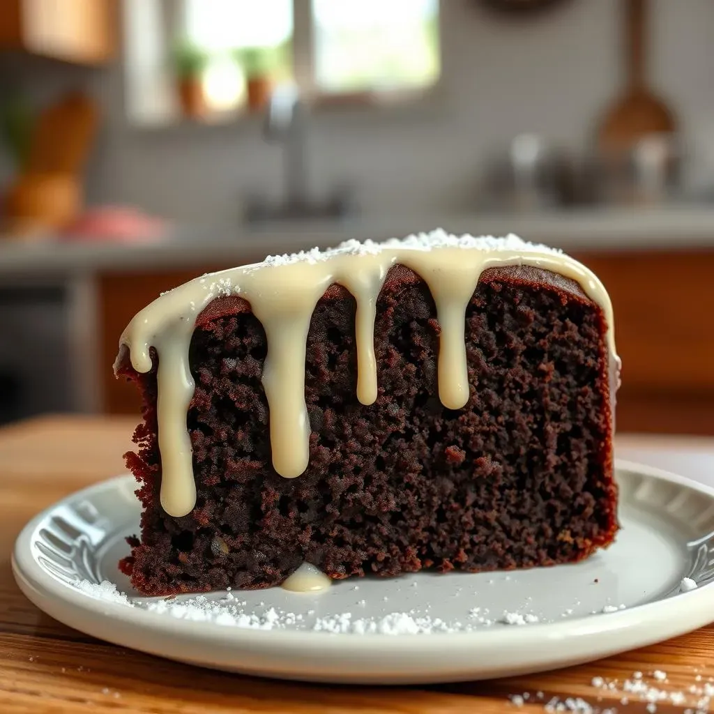 Icing Your Simple Chocolate Zucchini Cake and Storage Tips