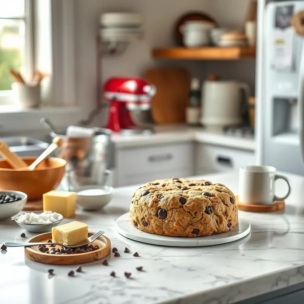 Ingredients and Equipment for Your Homemade Chocolate Chip Cookie Cake