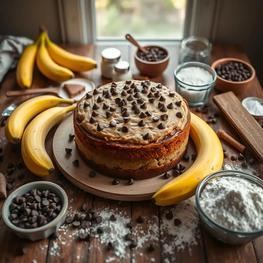 Ingredients for the Best Banana Chocolate Chip Cake