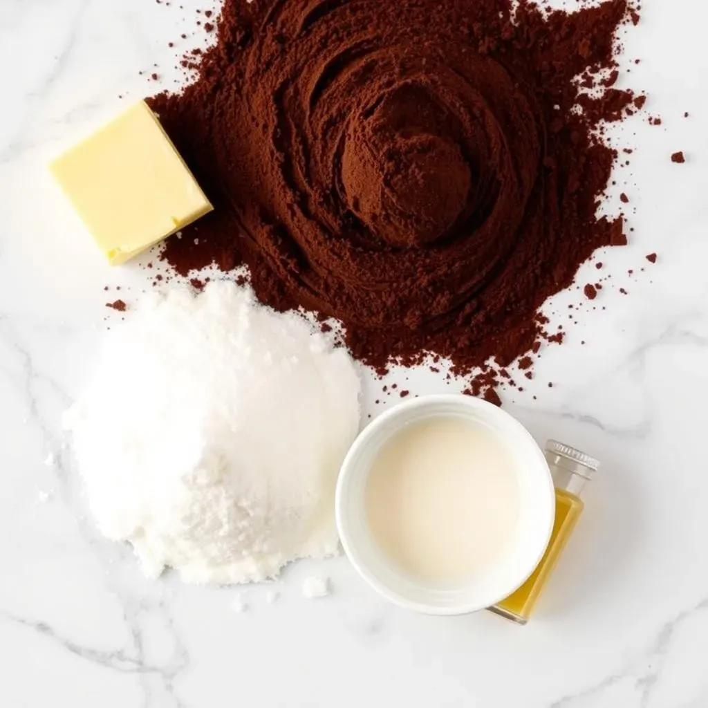 Ingredients for the Best Chocolate Cake Frosting