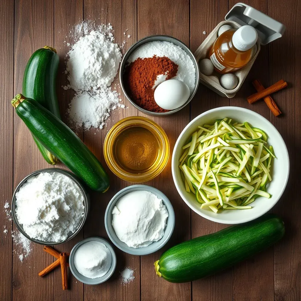 Ingredients for the Best Chocolate Zucchini Cake