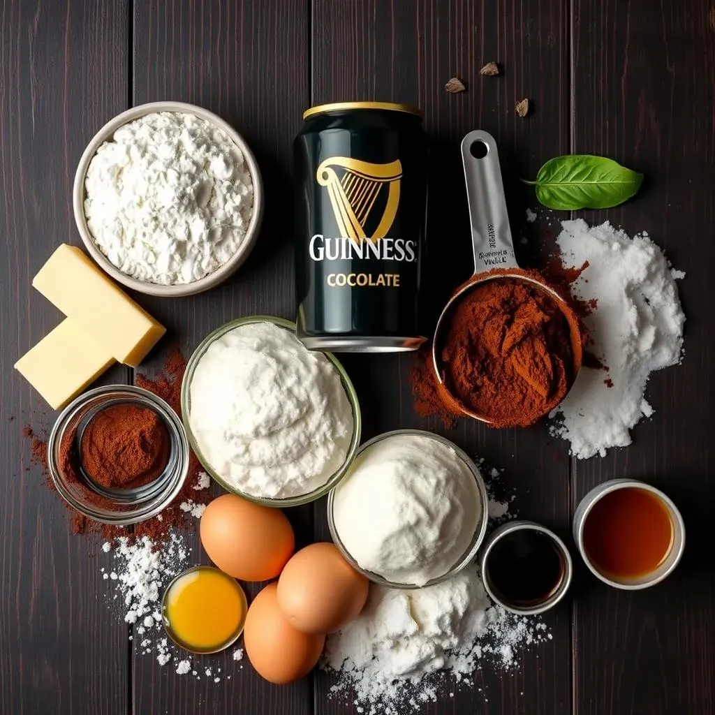 Ingredients for the Best Guinness Chocolate Cake Recipe