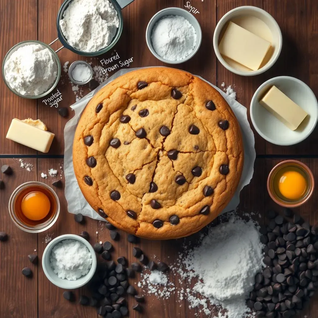 Ingredients for the Perfect Chocolate Chip Cookie Cake