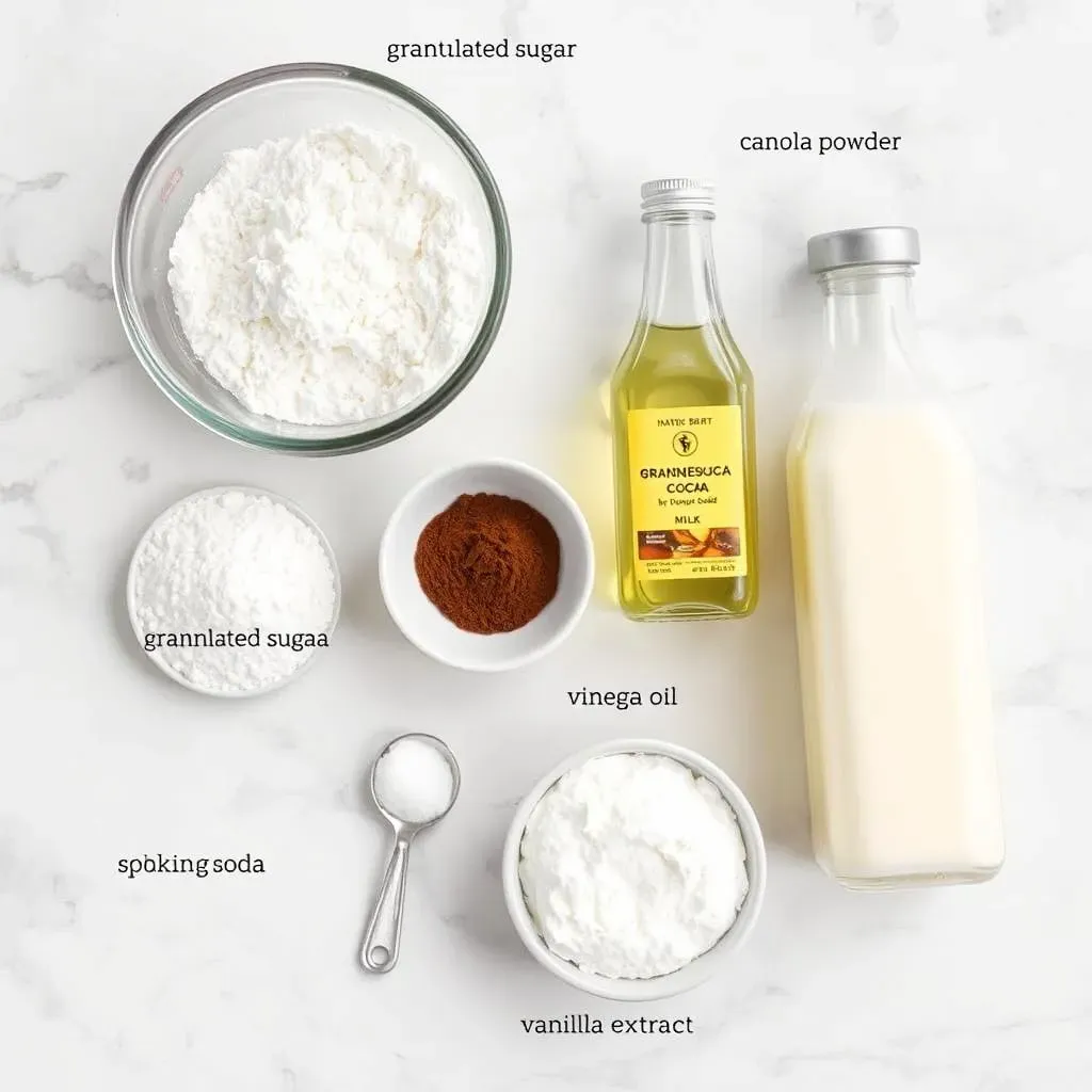 Ingredients for the Perfect Eggless Chocolate Cake