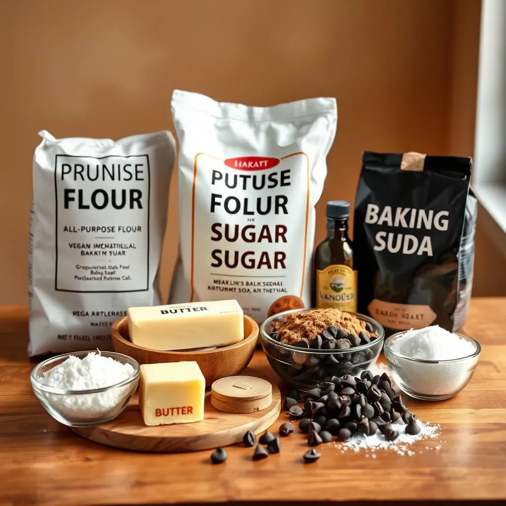 Ingredients for the Perfect Vegan Chocolate Chip Cookie Cake