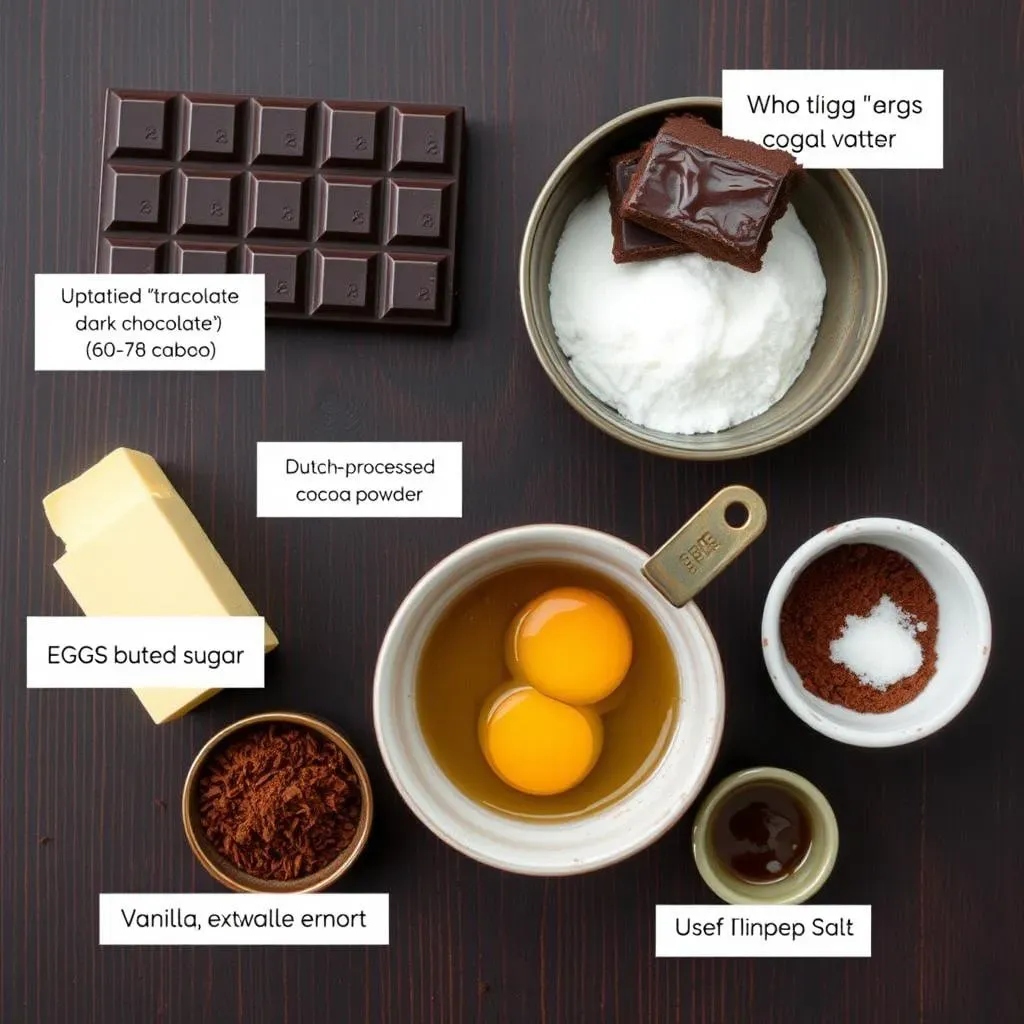 Ingredients for the Ultimate Chocolate Flourless Cake