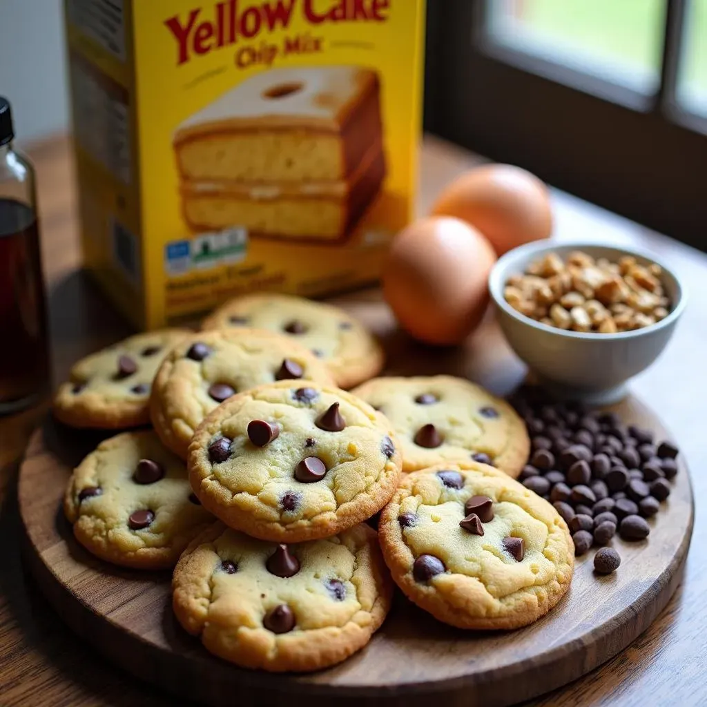 Ingredients for Your Cake Mix Chocolate Chip Cookies