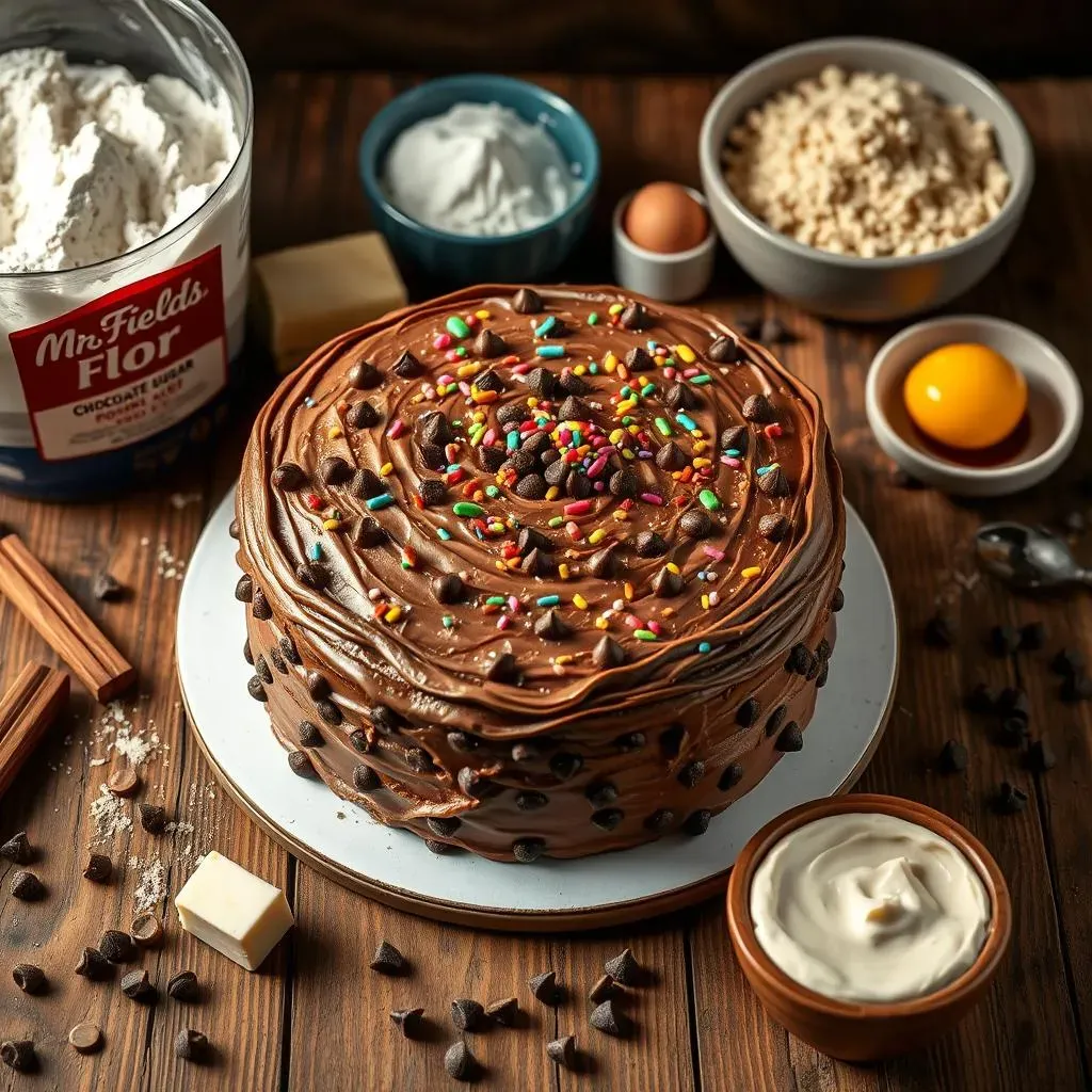 Ingredients for Your Mrs. Fields Chocolate Chip Cookie Cake Copycat