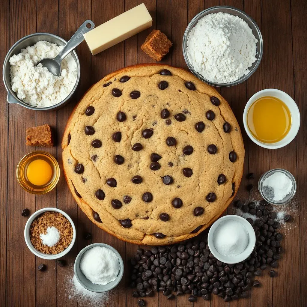 Jumbo Chocolate Chip Cookie Cake: Gather Your Ingredients