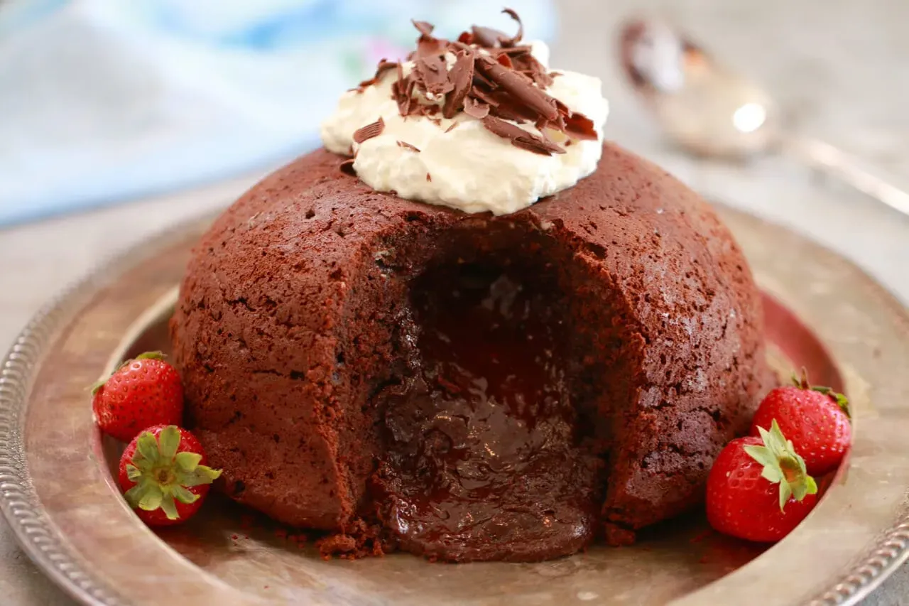 Decadent large chocolate lava cake recipe for a crowd