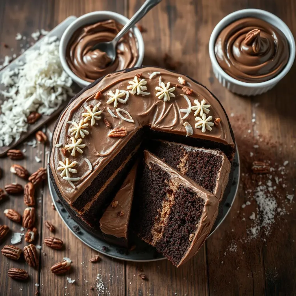 Making the Classic Coconut Pecan Frosting (and Chocolate!)
