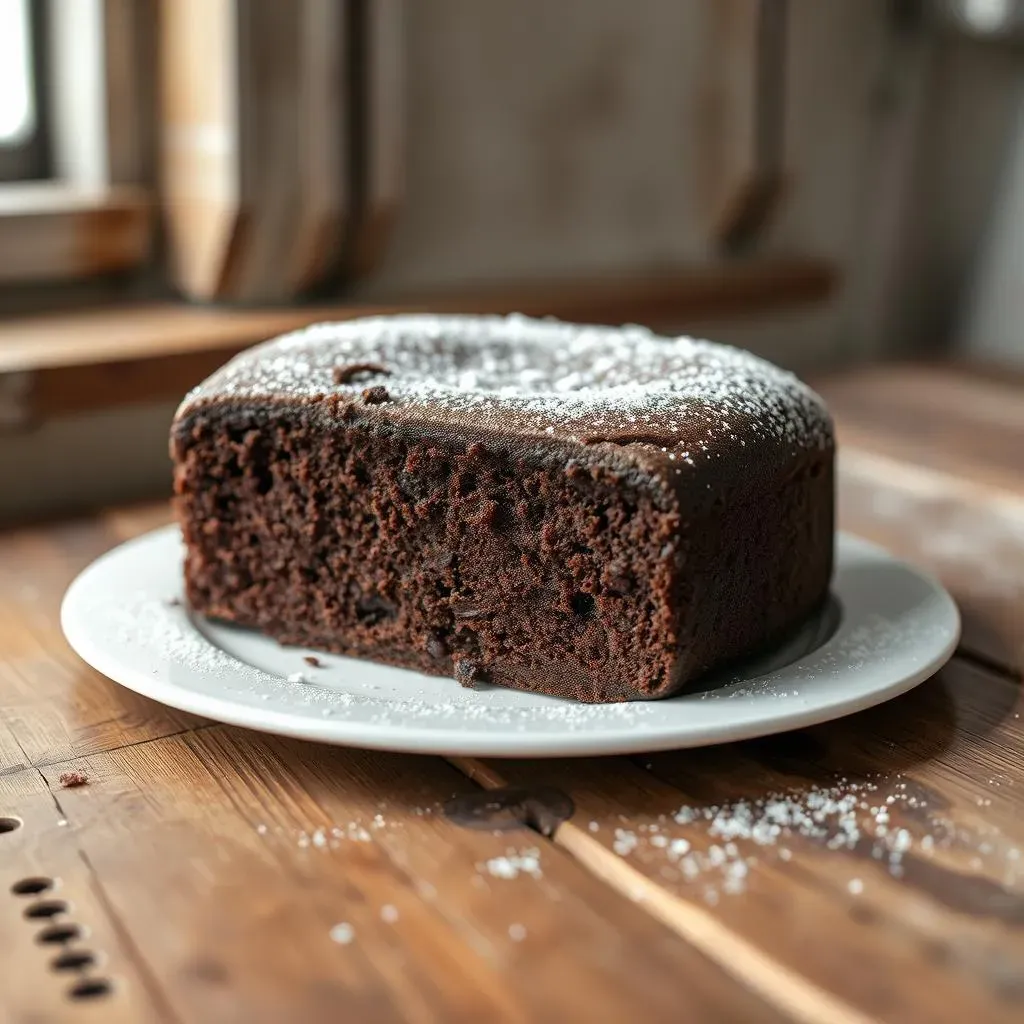 Making the Simple Chocolate Cake Without Cocoa Powder