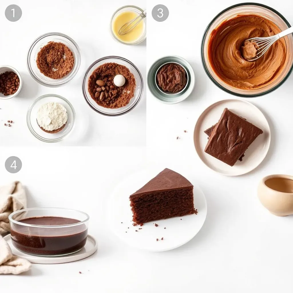 Making the Simple Vegan Chocolate Cake: StepbyStep