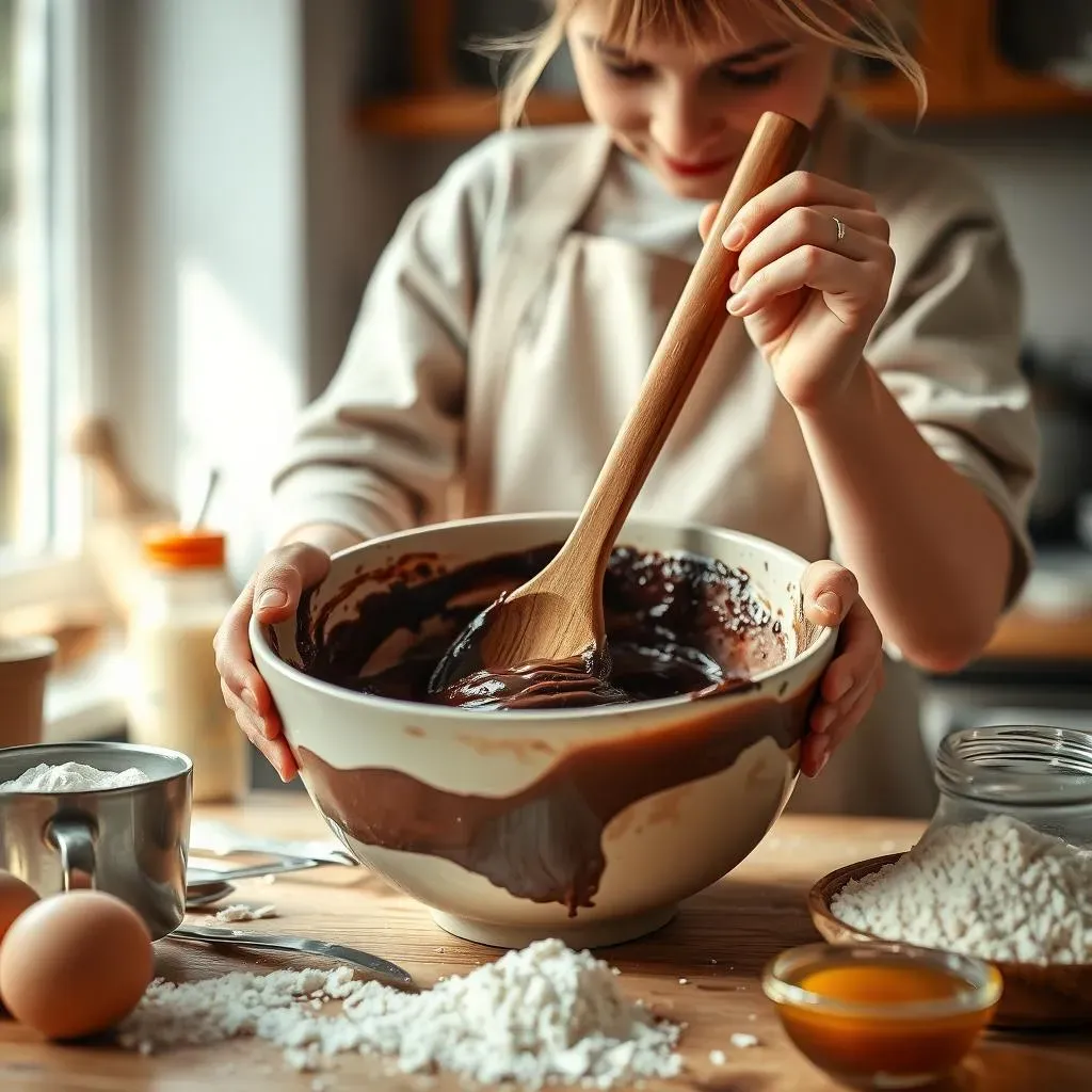 Mixing Up a Simple Chocolate Cake in Cups