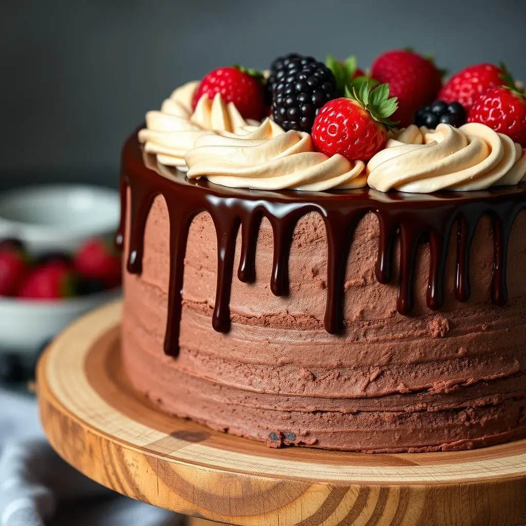 Absolute Rustic Chocolate Cake Decorating Ideas