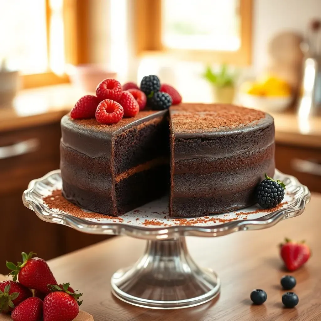 Serving and Enjoying Your Homemade Simple Sponge Chocolate Cake