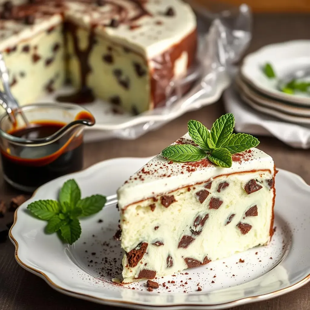 Serving and Storing Your Delicious Mint Chocolate Chip Ice Cream Cake