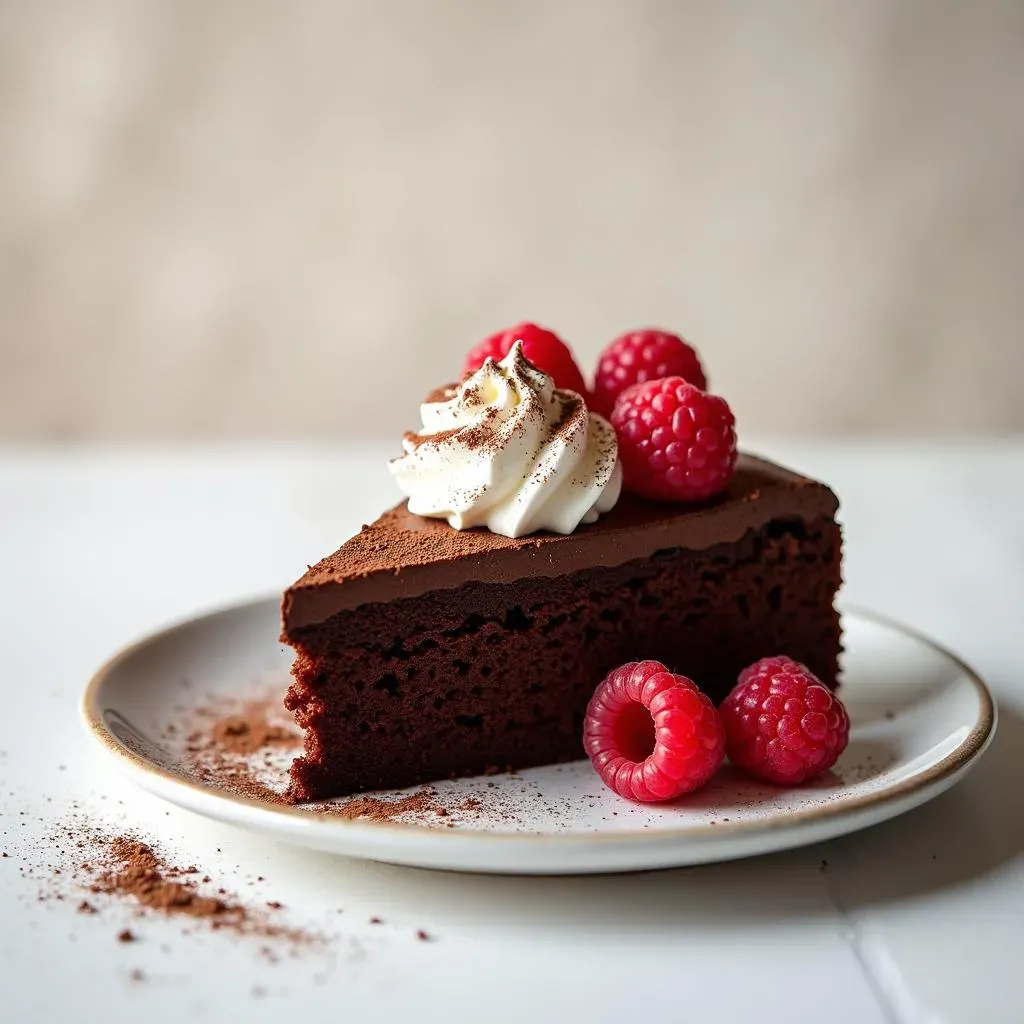 Serving Suggestions and Nutritional Information of the Real Simple Flourless Chocolate Cake