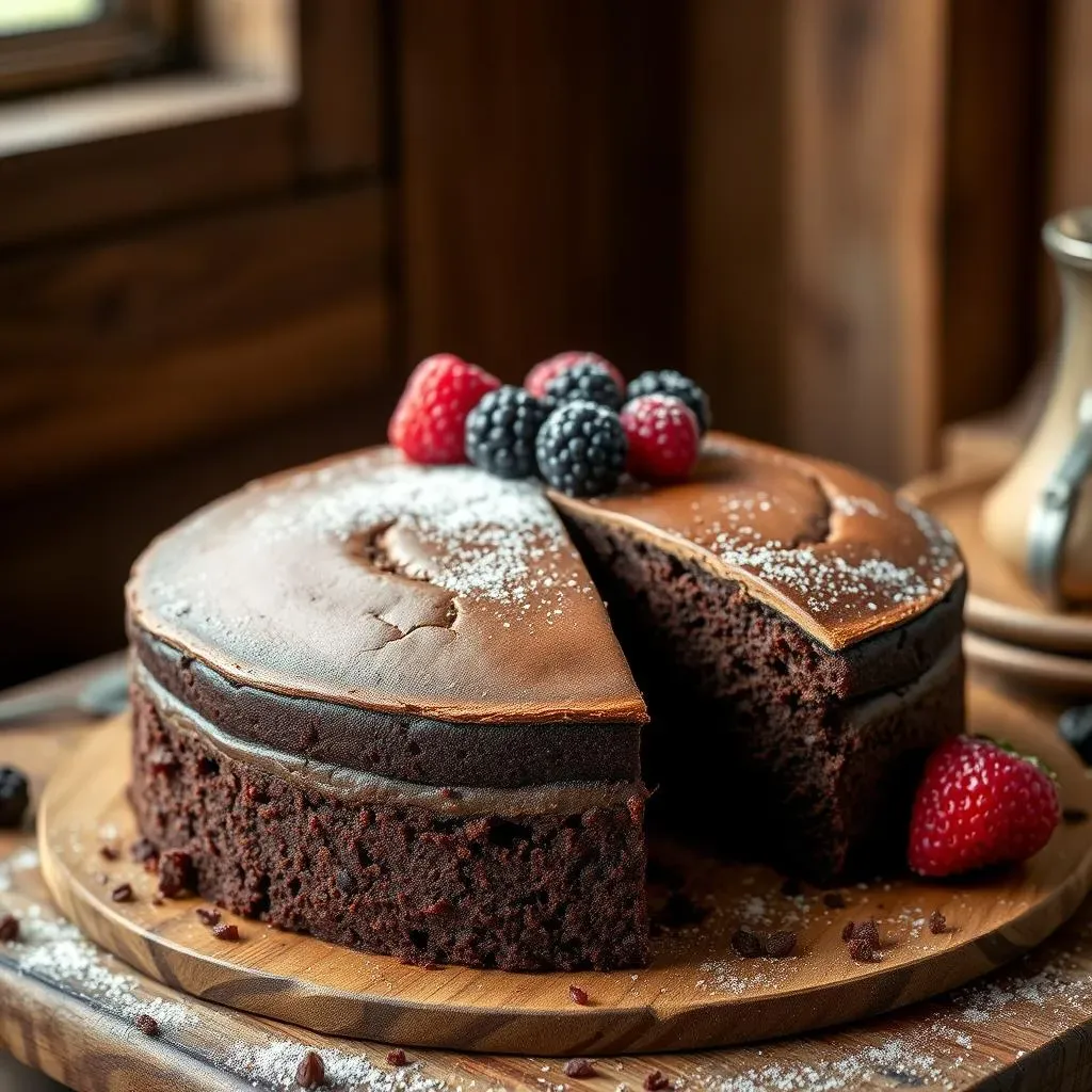 Simple Flourless Chocolate Cake: The 3Ingredient Magic