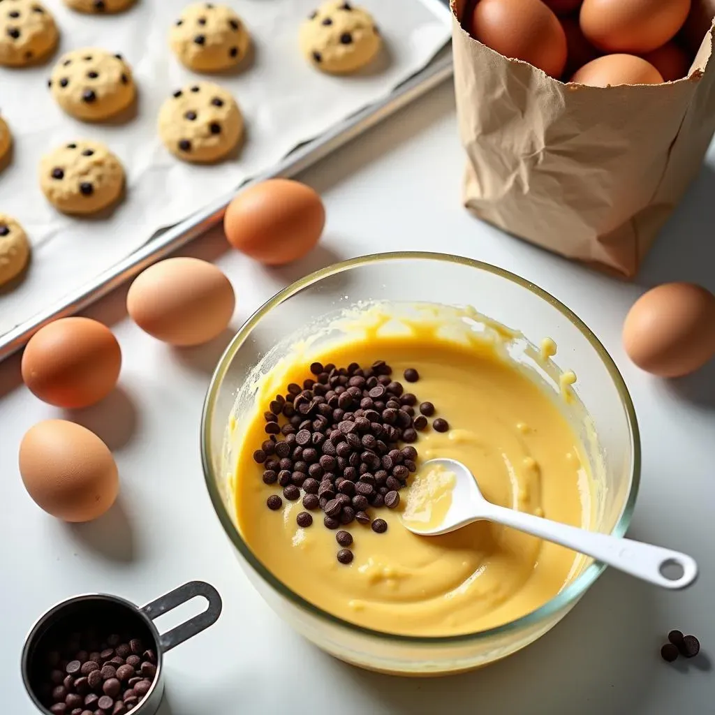 StepbyStep: Baking Chocolate Chip Cookies with Cake Mix